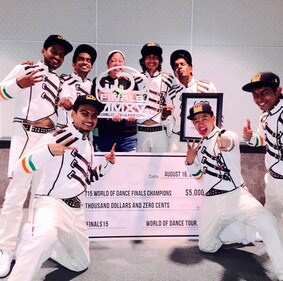 Shantanu Maheshwari with his dance crew