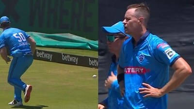 Jimmy Neesham dropped a sitter. Jimmy Neesham dropped a sitter.