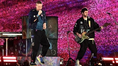 Coldplay's India visit, which is a part of their "Music of the Spheres World Tour," began with a concert in Mumbai. (AFP) Coldplay's India visit, which is a part of their "Music of the Spheres World Tour," began with a concert in Mumbai. (AFP)
