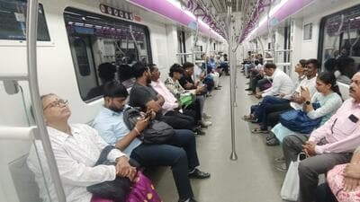 Currently, the first metro trip begins at 6 am, and the last departures are scheduled for 10 pm on both the Vanaz-Ramwadi and Pimpri-Swargate routes. (REPRESENTATIVE PHOTO) Currently, the first metro trip begins at 6 am, and the last departures are scheduled for 10 pm on both the Vanaz-Ramwadi and Pimpri-Swargate routes. (REPRESENTATIVE PHOTO)