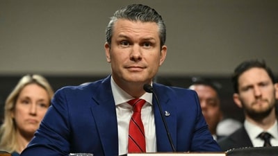 (FILES) Pete Hegseth, US President-elect Donald Trump's nominee for Defense Secretary, testifies during his confirmation hearing before the Senate Armed Services Committee on Capitol Hill. (AFP)