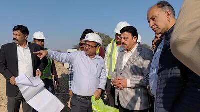 Haryana’s Forest and Industries Minister and Badshahpur MLA Rao Narbir Singh on Saturday inspected the proposed Global City site in Gurugram. (HT PHOTO) Haryana’s Forest and Industries Minister and Badshahpur MLA Rao Narbir Singh on Saturday inspected the proposed Global City site in Gurugram. (HT PHOTO)