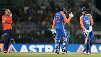 However, India kept losing wickets until Tilak unexpectedly found a good partner in the form of Ravi Bishnoi. The stand between them ended unbeaten on 20 off 14 balls and Bishnoi himself hit two valuable fours. (AP) However, India kept losing wickets until Tilak unexpectedly found a good partner in the form of Ravi Bishnoi. The stand between them ended unbeaten on 20 off 14 balls and Bishnoi himself hit two valuable fours. (AP)