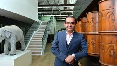 Diamantaire Nirav Modi, key accused in the <span class='webrupee'>₹</span>14,000 crore PNB loan fraud case- left India in 2018 and was arrested in London the same year. On 25th February, 2021, UK cleared the extradition of Modi, however, he filed petitions challenging his extradition. Prime Minister Narendra Modi recently reiterated the need for the UK to expedite the extradition of fugitive Indian businessmen Vijay Mallya and Nirav Modi. (Mint Print) Diamantaire Nirav Modi, key accused in the <span class='webrupee'>₹</span>14,000 crore PNB loan fraud case- left India in 2018 and was arrested in London the same year. On 25th February, 2021, UK cleared the extradition of Modi, however, he filed petitions challenging his extradition. Prime Minister Narendra Modi recently reiterated the need for the UK to expedite the extradition of fugitive Indian businessmen Vijay Mallya and Nirav Modi. (Mint Print)