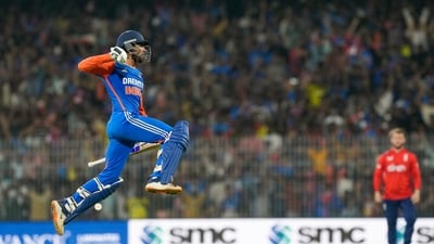 Tilak Varma showed once again that he can be India's next Mr.Dependable as he held his nerve and almost single-handedly led his side to victory in the second T20I against England at the Chepauk Stadium. (PTI) Tilak Varma showed once again that he can be India's next Mr.Dependable as he held his nerve and almost single-handedly led his side to victory in the second T20I against England at the Chepauk Stadium. (PTI)