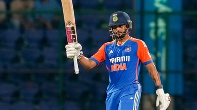 All-rounder Nitish Kumar has been ruled out of the ongoing five-match T20I series against England. Rinku Singh will miss the second and third T20Is. (PTI Photo/Manvender Vashist Lav) (PTI10_09_2024_000273A) (PTI)