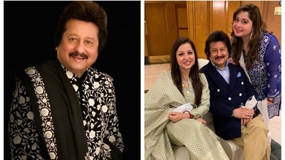 Pankaj Udhas; (right) with daughters Nayaab and Rewa (Photos: Instagram) Pankaj Udhas; (right) with daughters Nayaab and Rewa (Photos: Instagram)