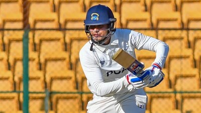 Punjab's batter Shubman Gill plays a shot during the Ranji Trophy 2024-25 cricket match against Karnataka. (PTI) Punjab's batter Shubman Gill plays a shot during the Ranji Trophy 2024-25 cricket match against Karnataka. (PTI)
