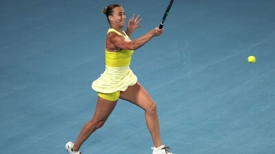 The Belarusian staged a comeback in the second set, and seemed to have gotten rid of her earlier errors as she cemented her domination. (AFP) The Belarusian staged a comeback in the second set, and seemed to have gotten rid of her earlier errors as she cemented her domination. (AFP)