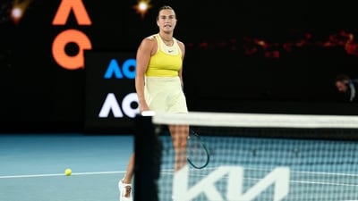 Meanwhile, the result saw Sabalenka fail to match Martina Hingis’ record three consecutive Australian Open titles. (AFP) Meanwhile, the result saw Sabalenka fail to match Martina Hingis’ record three consecutive Australian Open titles. (AFP)