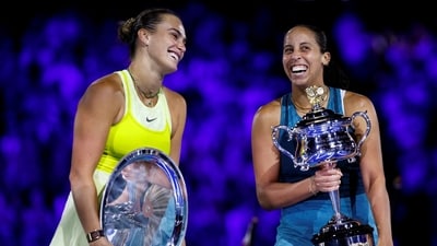 The World No. 1 did later return for the ceremony and congratulated Keys for her first-ever Grand Slam title. (REUTERS)
