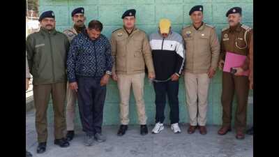 The accused in custody of police. (HT Photo) The accused in custody of police. (HT Photo)