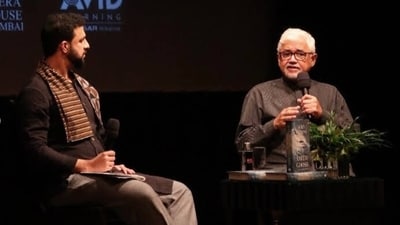 Amitav Ghosh and Raghu Karnad ( R to L) Photo credit: The Royal Opera House Amitav Ghosh and Raghu Karnad ( R to L) Photo credit: The Royal Opera House