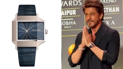 Shah Rukh Khan wears luxurious Audemars Piguet watch at IIFA 2025 pre-event. (Instagram) Shah Rukh Khan wears luxurious Audemars Piguet watch at IIFA 2025 pre-event. (Instagram)