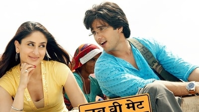 Kareena Kapoor and Shahid Kapoor starred together in Jab We Met. Kareena Kapoor and Shahid Kapoor starred together in Jab We Met.