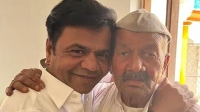 Rajpal Yadav mourns the loss of his father Naurang Yadav. Rajpal Yadav mourns the loss of his father Naurang Yadav.