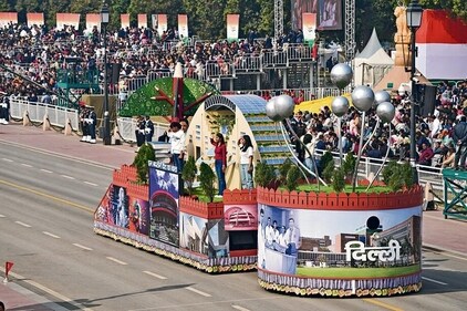 After a moment of uncertainty in December, Delhi’s tableau has finally got a chance to take part in the parade, and shine bright with its powerful message of 'Quality Education'. (Photo: Narinder Nanu/AFP) After a moment of uncertainty in December, Delhi’s tableau has finally got a chance to take part in the parade, and shine bright with its powerful message of 'Quality Education'. (Photo: Narinder Nanu/AFP)