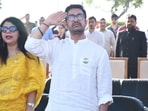 Aamir Khan salutes during the Republic Day celebrations at the Statue of Unity in Gujarat. Aamir Khan salutes during the Republic Day celebrations at the Statue of Unity in Gujarat.