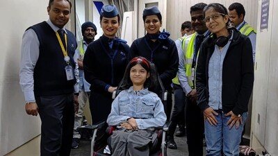 A Mumbai woman praised IndiGo Airlines for providing a seamless travel experience for her wheelchair-bound daughter. (LinkedIn/Monisha Hatkar) A Mumbai woman praised IndiGo Airlines for providing a seamless travel experience for her wheelchair-bound daughter. (LinkedIn/Monisha Hatkar)