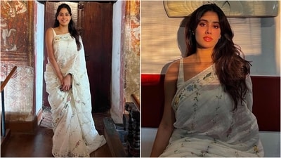 Janhvi Kapoor explores Kerala in style with gorgeous white saree. (Instagram/@janhvikapoor) Janhvi Kapoor explores Kerala in style with gorgeous white saree. (Instagram/@janhvikapoor)