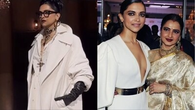 Fans thought Deepika Padukone looked like Rekha at the event. Fans thought Deepika Padukone looked like Rekha at the event.