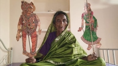 96-year-old puppeteer from Karnataka's Koppal district, Bhimavva Doddabalappa Shillekyathara, has been honored with the prestigious Padma Shri award. 96-year-old puppeteer from Karnataka's Koppal district, Bhimavva Doddabalappa Shillekyathara, has been honored with the prestigious Padma Shri award.