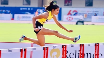 Jyothi Yarraji in action (File) Jyothi Yarraji in action (File)