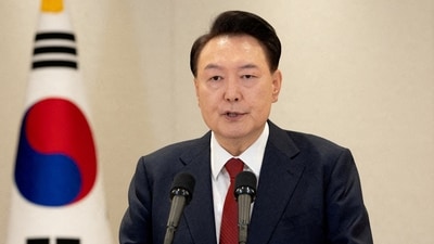 FILE PHOTO: South Korean President Yoon Suk Yeol delivers an address to the nation at the Presidential Office in Seoul, South Korea, December 12, 2024.   The Presidential Office/Handout via REUTERS   ATTENTION EDITORS - THIS IMAGE HAS BEEN SUPPLIED BY A THIRD PARTY/File Photo (via REUTERS)