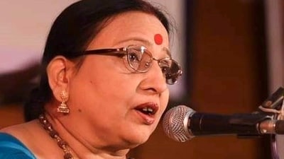 Sharda Sinha posthumously awarded the Padma Vibhushan. (PTI) Sharda Sinha posthumously awarded the Padma Vibhushan. (PTI)