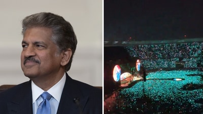 Anand Mahindra shared a video of the thousands of fans who gathered to watch Coldplay. (X/@anandmahindra) Anand Mahindra shared a video of the thousands of fans who gathered to watch Coldplay. (X/@anandmahindra)