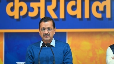File photo of AAP national convener Arvind Kejriwal addressing a press conference at the party office. (Vipin Kumar/HT Photo) File photo of AAP national convener Arvind Kejriwal addressing a press conference at the party office. (Vipin Kumar/HT Photo)