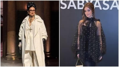 Several stars, 600 guests, a lavish grazing table, and hundreds of models were the highlights of Sabyasachi's extravagant 25th-anniversary gala held in Mumbai at NMACC. While Deepika Padukone opened the show, Christy Turlington closed for the designer. Let's see who wore what. Several stars, 600 guests, a lavish grazing table, and hundreds of models were the highlights of Sabyasachi's extravagant 25th-anniversary gala held in Mumbai at NMACC. While Deepika Padukone opened the show, Christy Turlington closed for the designer. Let's see who wore what. 