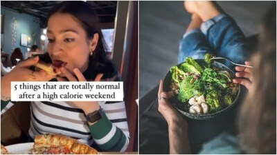 “Here are 5 ways that helped me bounce back after a high calorie day," wrote Mahtab Ekay. (Instagram/@fitbymahtab, Unsplash) “Here are 5 ways that helped me bounce back after a high calorie day," wrote Mahtab Ekay. (Instagram/@fitbymahtab, Unsplash)