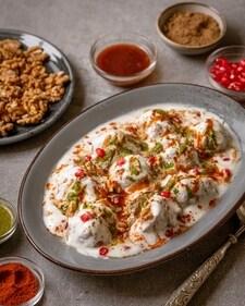 One of India’s most beloved chaats, Dahi Bhalla, now with California Walnuts. One of India’s most beloved chaats, Dahi Bhalla, now with California Walnuts.