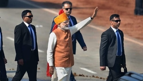 PM Modi attends the Republic Day 2019 celebrations. (HT Photo) PM Modi attends the Republic Day 2019 celebrations. (HT Photo)
