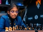Grandmaster Vaishali Rameshbabu in action. Grandmaster Vaishali Rameshbabu in action.