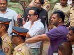 Saif Ali Khan was discharged from the Lilavati Hospital on January 21. (Raju Shinde/HT Photo) Saif Ali Khan was discharged from the Lilavati Hospital on January 21. (Raju Shinde/HT Photo)