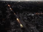 The first rains in months are falling in Los Angeles; the rainy weather is assisting in the fight against wildfires but also increasing the risk of landslides. The first rains in months are falling in Los Angeles; the rainy weather is assisting in the fight against wildfires but also increasing the risk of landslides.