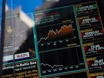 Nasdaq fell nearly 4 percent on the morning of January 27, 2025 in New York City. 