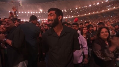 In another special moment during his concert, Chris Martin also dedicated a beautiful song to the cricketer Jasprit Bumrah. In a cheeky dig, Martin admitted that he didn't like him "destroy" the English batting lineup with his fiery bowling. "O Jasprit Bumrah, my beautiful brother. The best bowler in the whole of cricket. We did not enjoy watching you destroy England, wicket after wicket," Coldplay's frontman Chris can be seen singing the song in a video shared on Disney+ Hotstar's Instagram handle. 