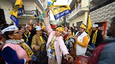Newly-elected mayor Jatinder Bhatia thanked the AAP leadership and pledged to prioritise basic issues affecting the city. (Hindustan Times) Newly-elected mayor Jatinder Bhatia thanked the AAP leadership and pledged to prioritise basic issues affecting the city. (Hindustan Times)