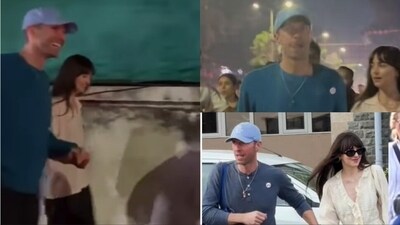 Chris Martin and Dakota Johnson were spotted together in Ahmedabad. Chris Martin and Dakota Johnson were spotted together in Ahmedabad.