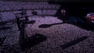1.34 lakh people were at the Narendra Modi Stadium for Coldplay's concert in Ahmedabad on Republic Day. 1.34 lakh people were at the Narendra Modi Stadium for Coldplay's concert in Ahmedabad on Republic Day.