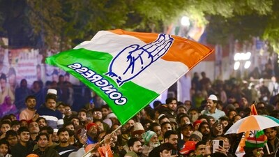 Supporters cheer during a public rally of Congress MP & Lok Sabha LoP Rahul Gandhi at Seelampur in Delhi. (X/Congress) Supporters cheer during a public rally of Congress MP & Lok Sabha LoP Rahul Gandhi at Seelampur in Delhi. (X/Congress)