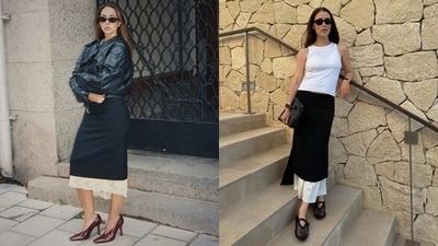 Double layered skirts are going to be BIG for 2025: Here's how to ace the trend (Photos: Instagram/hannmw, annabelrosendahl) Double layered skirts are going to be BIG for 2025: Here's how to ace the trend (Photos: Instagram/hannmw, annabelrosendahl)