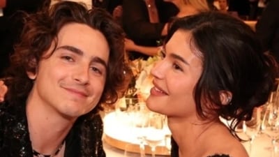 Kylie Jenner reportedly cheered on Timothee Chalamet in person as he appeared on Saturday Night Live as the host (and musical guest) for the third time this past weekend. (Photos: X) Kylie Jenner reportedly cheered on Timothee Chalamet in person as he appeared on Saturday Night Live as the host (and musical guest) for the third time this past weekend. (Photos: X)