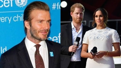 David Beckham and Prince Harry were once inseparable. However, their equation changed months after the duke's royal wedding to Meghan Markle. (File)