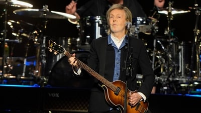 Sir Paul McCartney performs at Co-op Live during his Got Back tour, Saturday Dec. 14, 2024, in Manchester, England. (Danny Lawson/PA via AP) (AP) Sir Paul McCartney performs at Co-op Live during his Got Back tour, Saturday Dec. 14, 2024, in Manchester, England. (Danny Lawson/PA via AP) (AP)