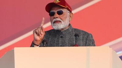 Prime Minister Narendra Modi addressing the customary National Cadet Corps (NCC) rally at the Cariappa parade ground in Delhi Cantt. (HT Photo) Prime Minister Narendra Modi addressing the customary National Cadet Corps (NCC) rally at the Cariappa parade ground in Delhi Cantt. (HT Photo)
