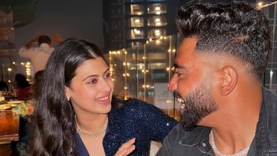 Zanai Bhosle shared a picture with Mohammed Siraj on Instagram. Zanai Bhosle shared a picture with Mohammed Siraj on Instagram.